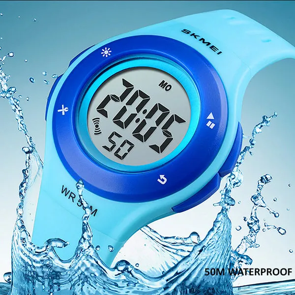 SKMEI Classic Children Digital Watch, 50M Waterproof