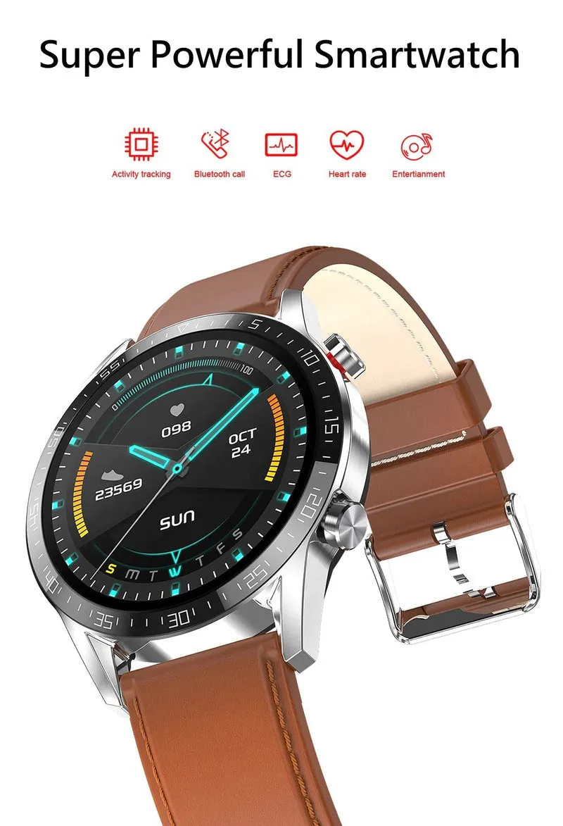 SMAXPLUS EDGE™ Men's Smartwatch: Blood/Heart Monitor, Fitness Tracker, Bluetooth Calling