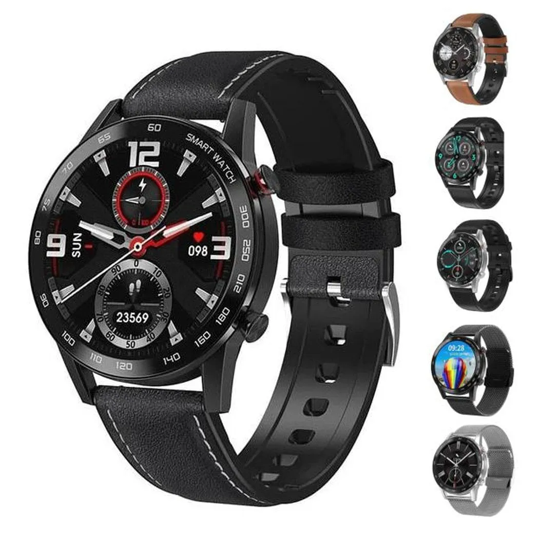 SMAXPLUS RISE™ Men's Smartwatch: Blood/Heart Monitor, Fitness Tracker, Bluetooth Calling