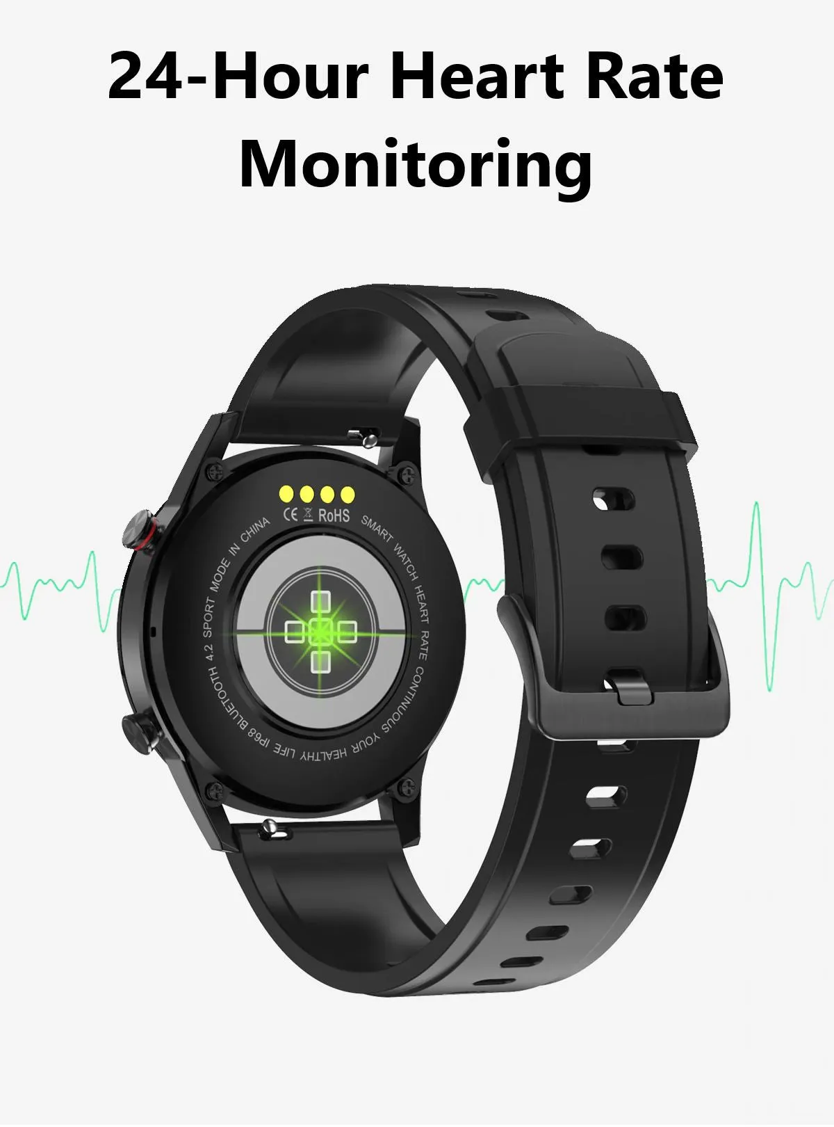 SMAXPLUS RISE™ Men's Smartwatch: Blood/Heart Monitor, Fitness Tracker, Bluetooth Calling