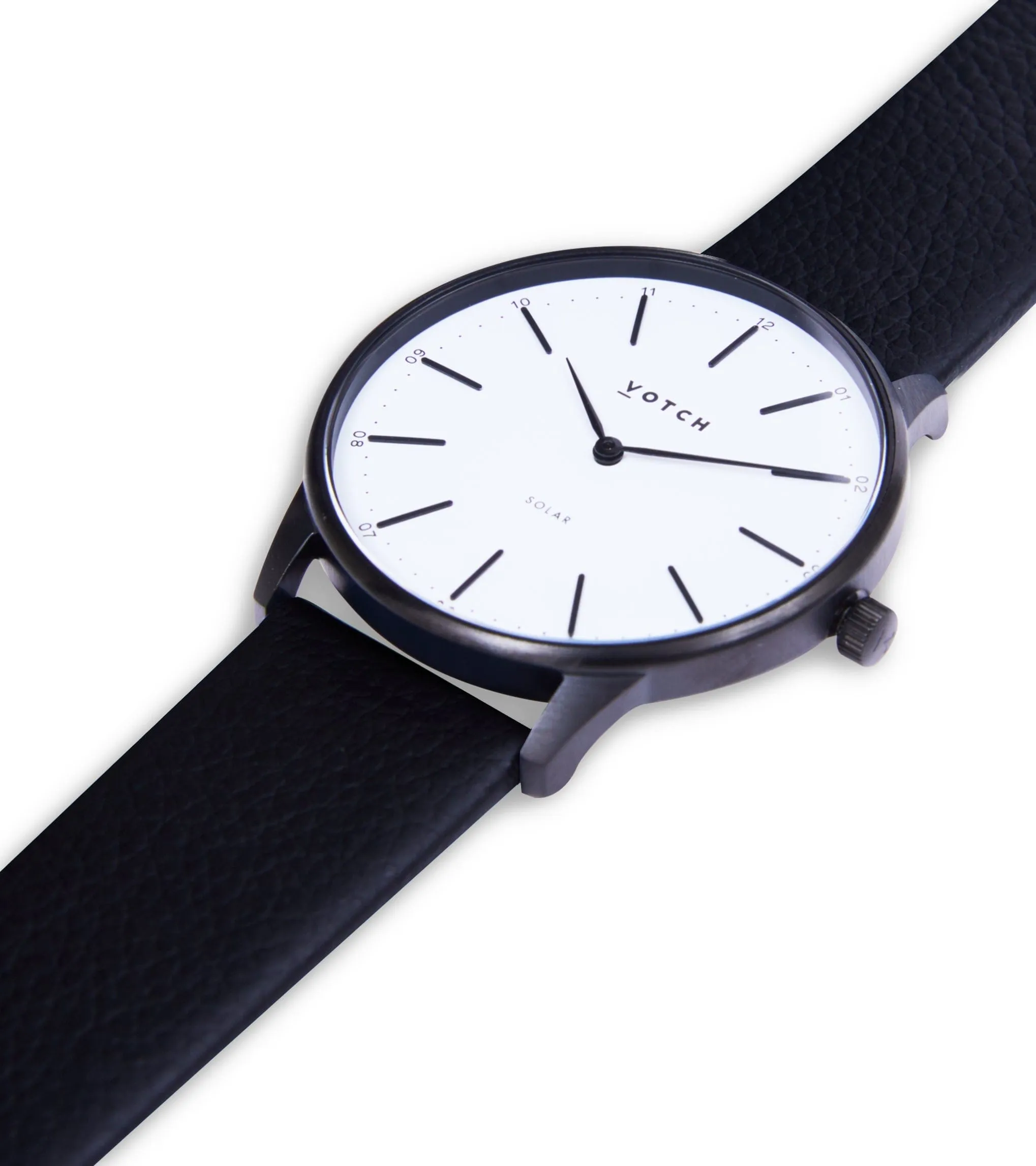 Solar Classic Appleskin Vegan Leather Watch | Black