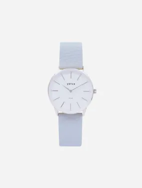 Solar Classic Appleskin Vegan Leather Watch | Silver & Dove Grey Watch