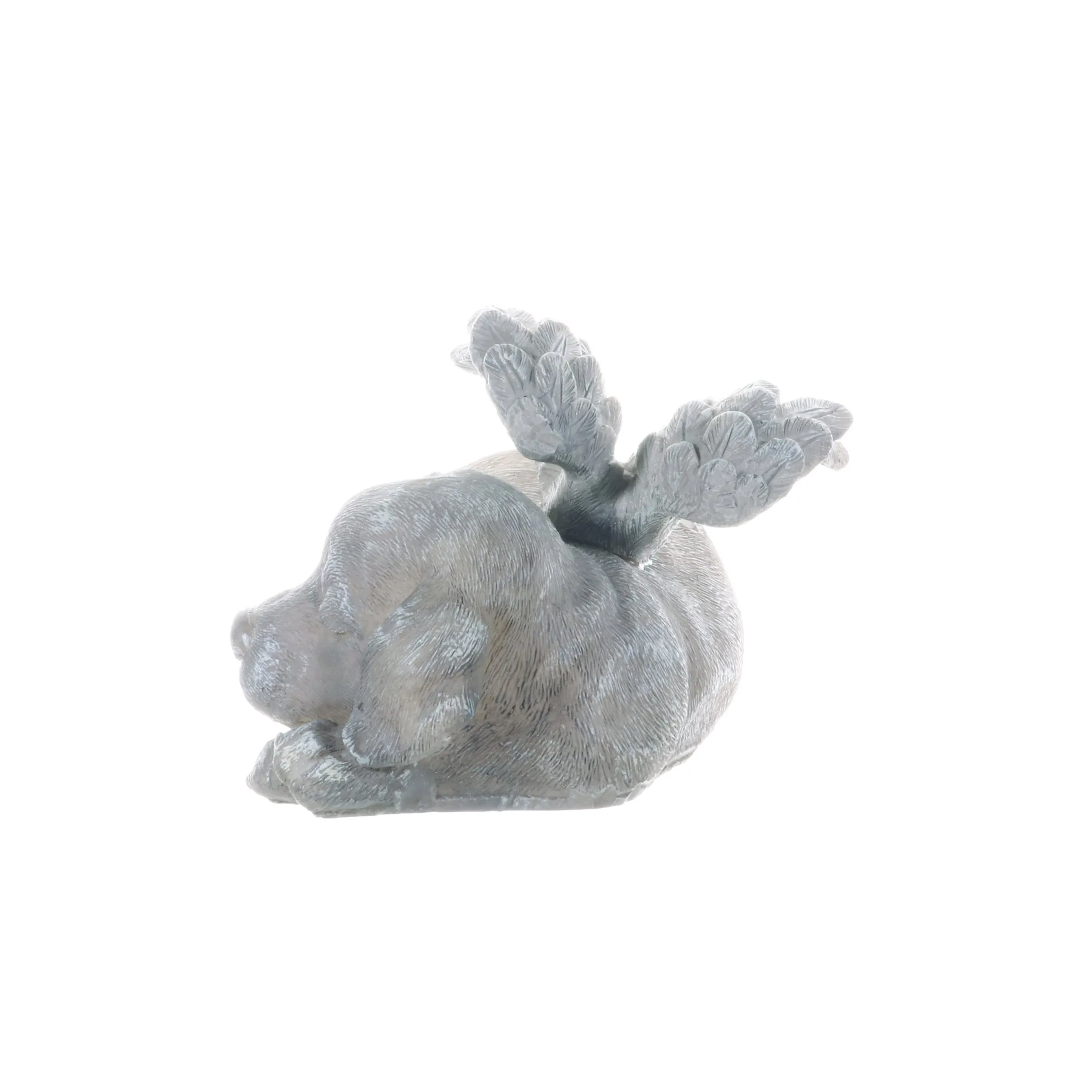 Solar Sleeping Dog Angel Memorial Statue, 12 by 6.5 Inches