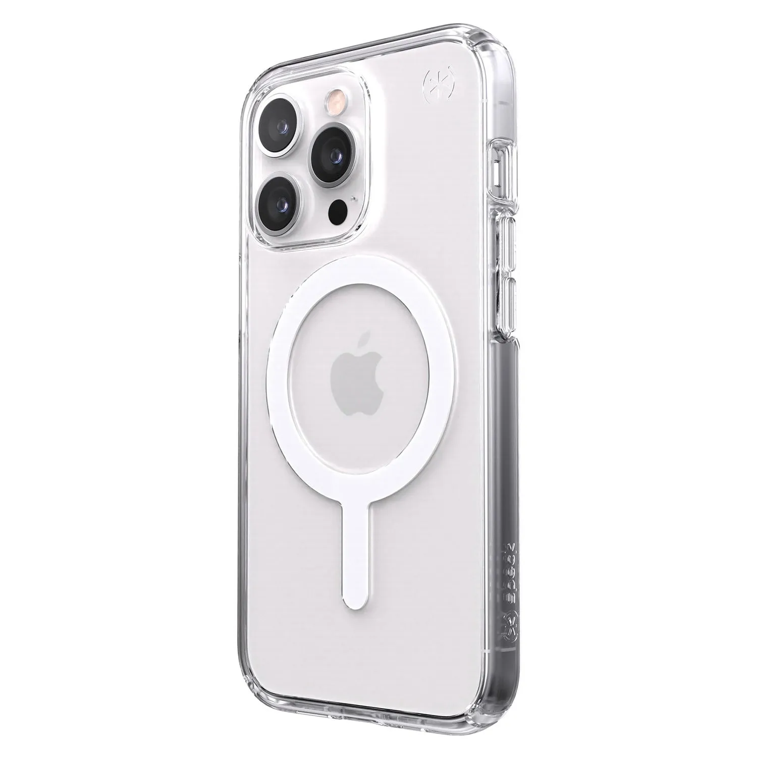 Speck Presidio Perfect-Clear iPhone 13 Pro Transparent Phone Case with Raised Bezel, MagSafe Compatible, Shock-Proof Barrier Technology and Microban Anti-Microbial Protection