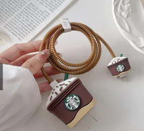 Star Bucks Silicon Apple iPhone Charger Case