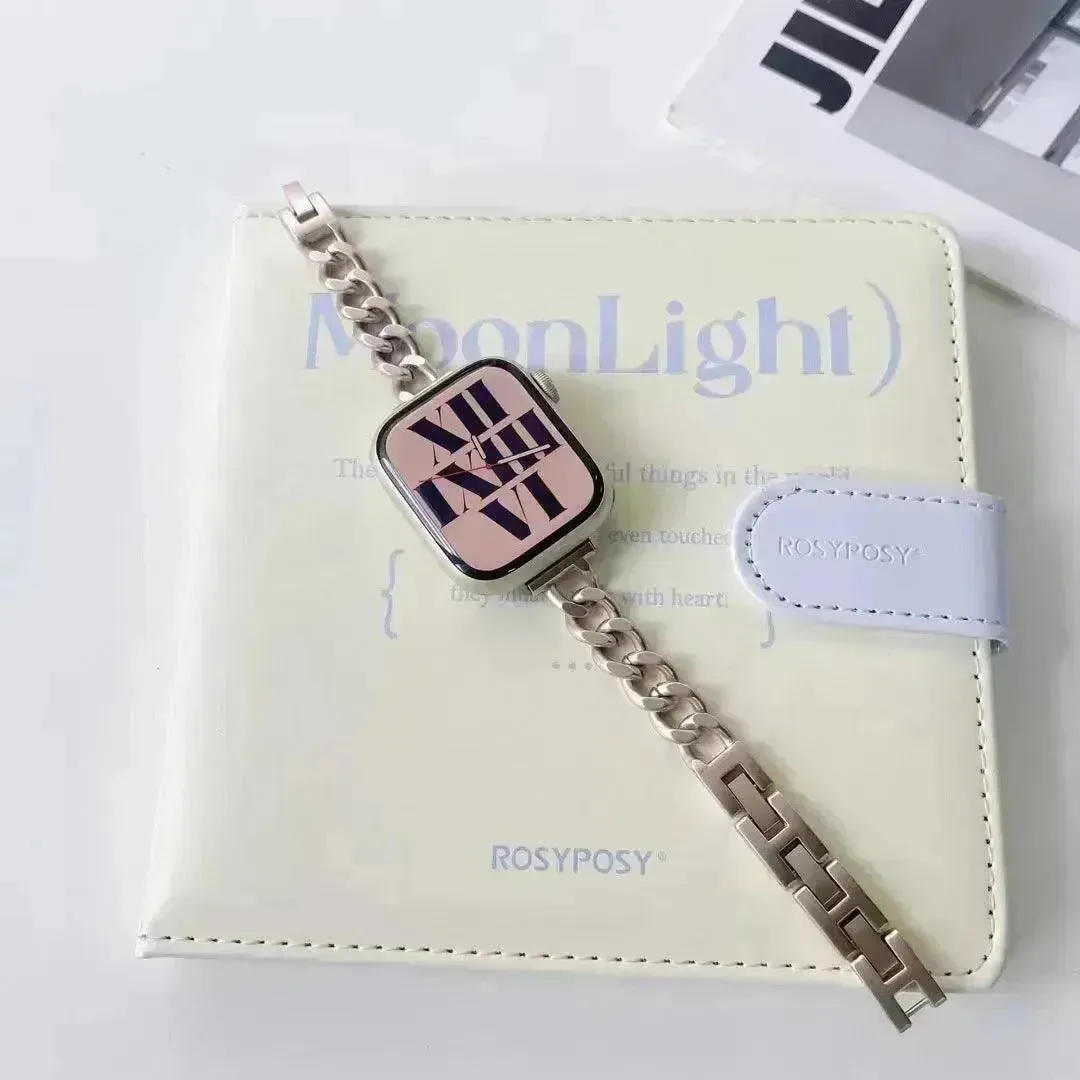 Starlight Color Metal Stainless Steel Watch Strap