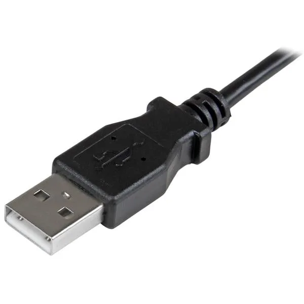 Startech.Com Right Angle Micro Usb Cable - 1 Ft / 0.5M - 90 Degree - Usb Cord - Usb Charger Cable - Usb To Micro Usb Cab