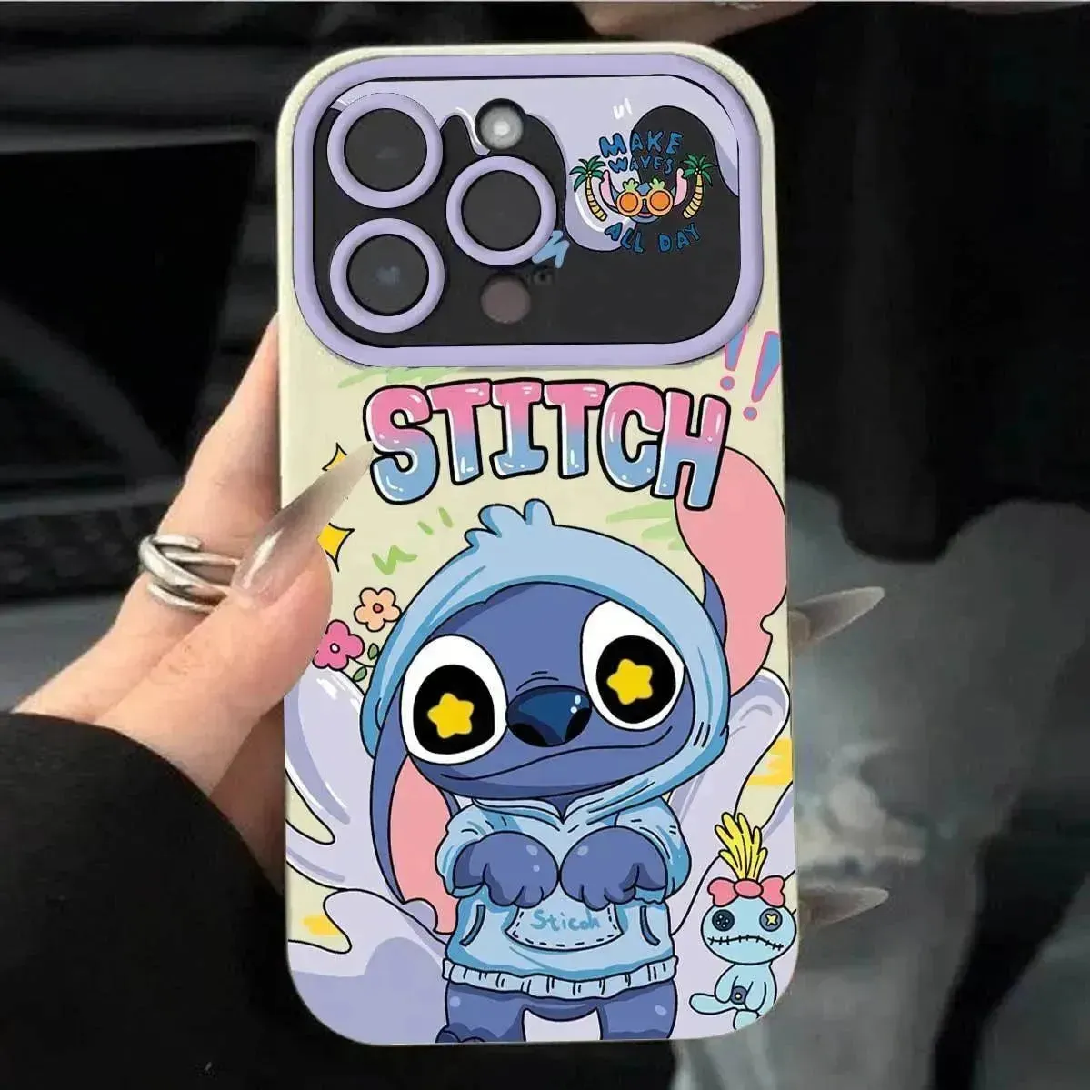 Stitch Hoodie Phone Case (For iPhones)