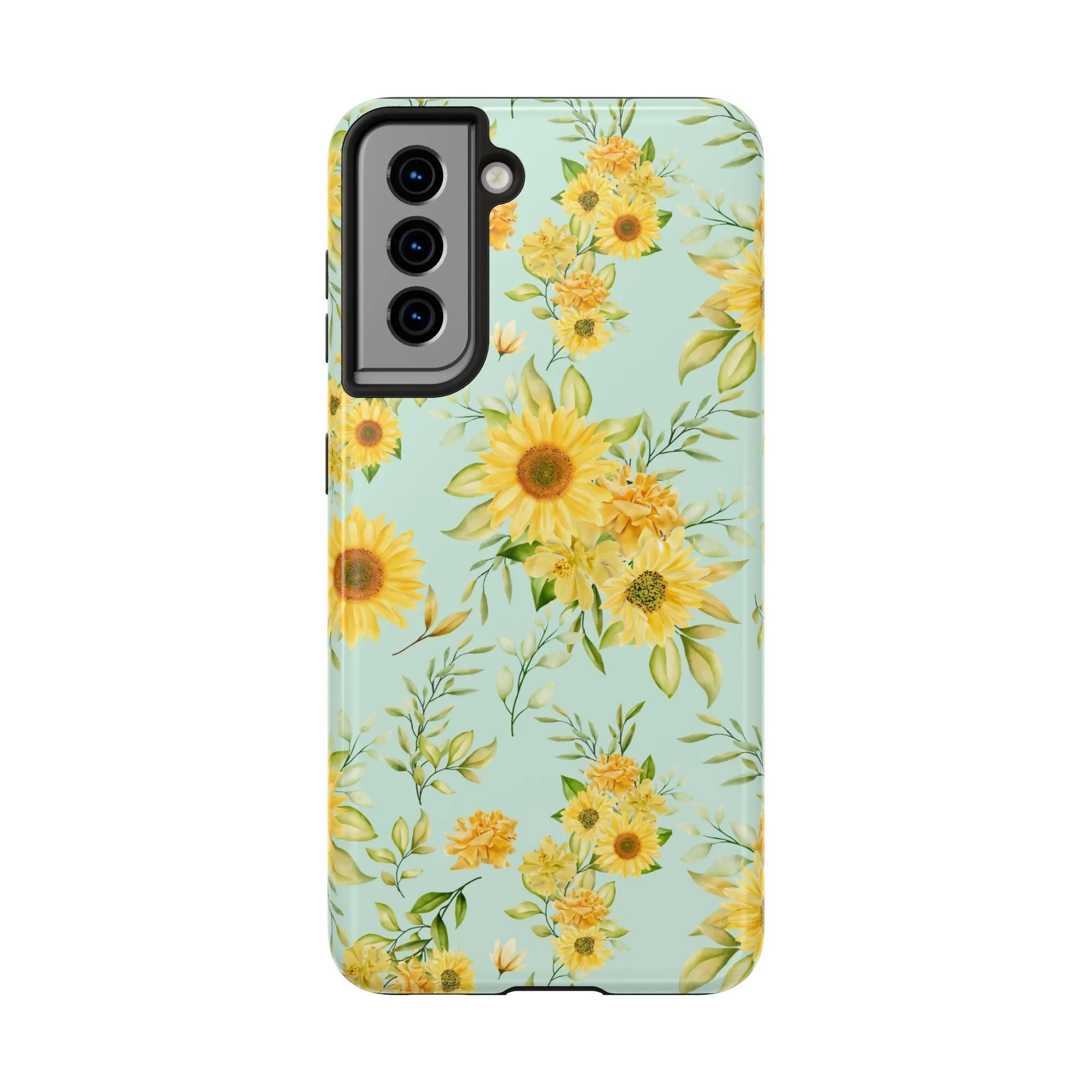 Sunflower Iphone 16 15 14 13 12 Pro Tough Case, Floral Flowers Cute Aesthetic Iphone Mini SE 11 8 Plus X XR XS Max Phone Cover Gift