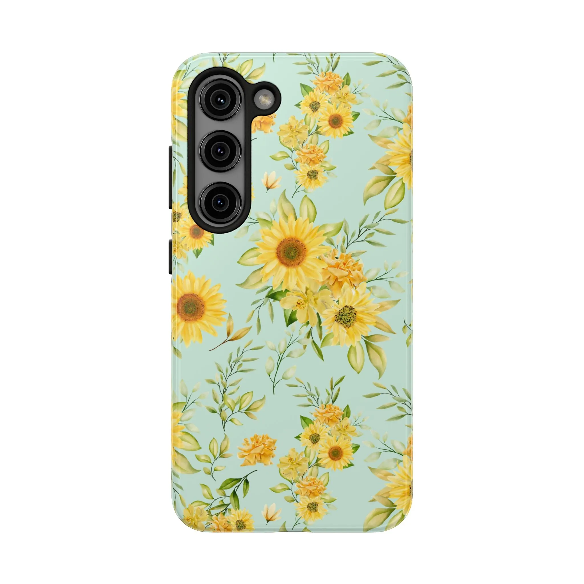 Sunflower Iphone 16 15 14 13 12 Pro Tough Case, Floral Flowers Cute Aesthetic Iphone Mini SE 11 8 Plus X XR XS Max Phone Cover Gift