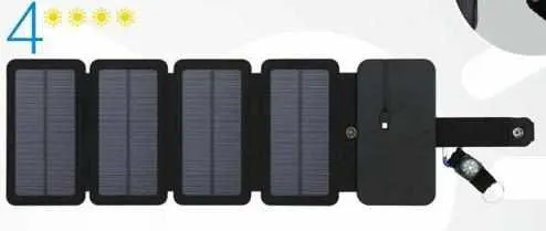 SunPower folding 10W Solar Cells Charger 5V 2.1A USB Output Devices - Portable Solar Panels for Smartphones