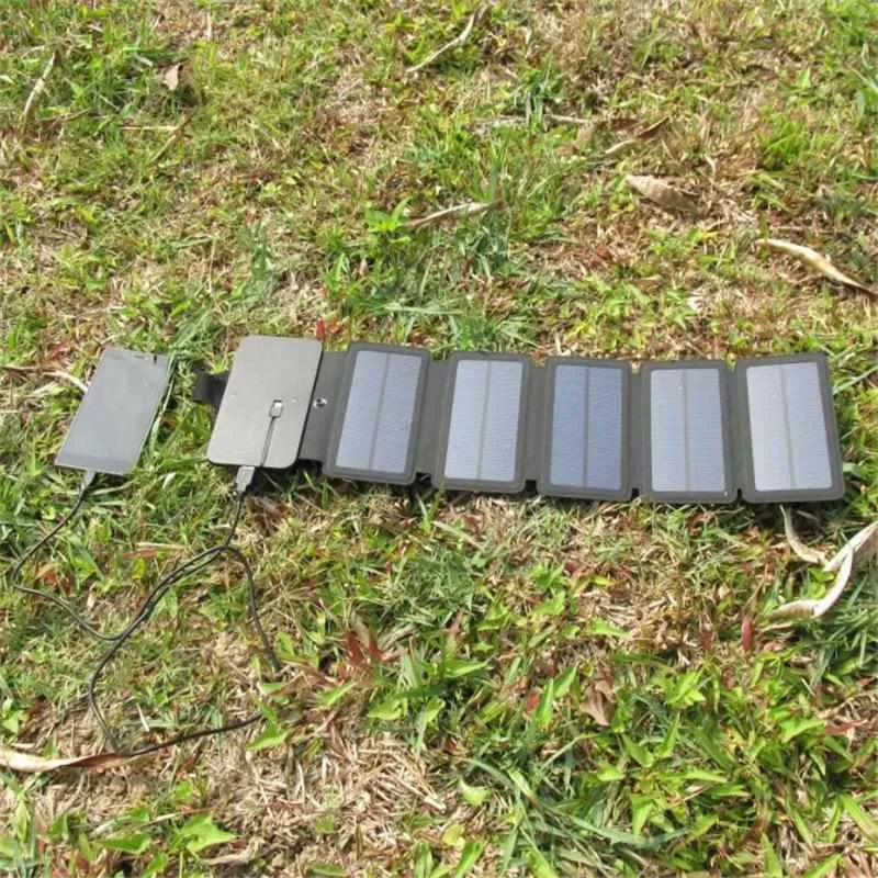 SunPower folding 10W Solar Cells Charger 5V 2.1A USB Output Devices - Portable Solar Panels for Smartphones