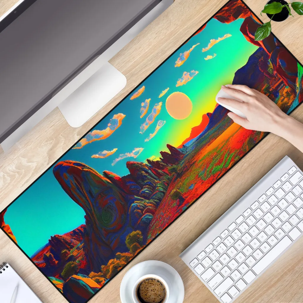 SUNSET MOUSE MAT | ACIDMATH AI