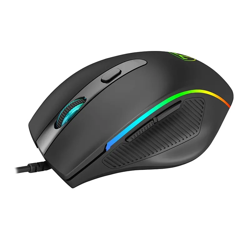 T-Dagger Recruit 2 3200Dpi|6 Button| 180Cm Cable|Rgb Blacklit Gaming Mouse - Black