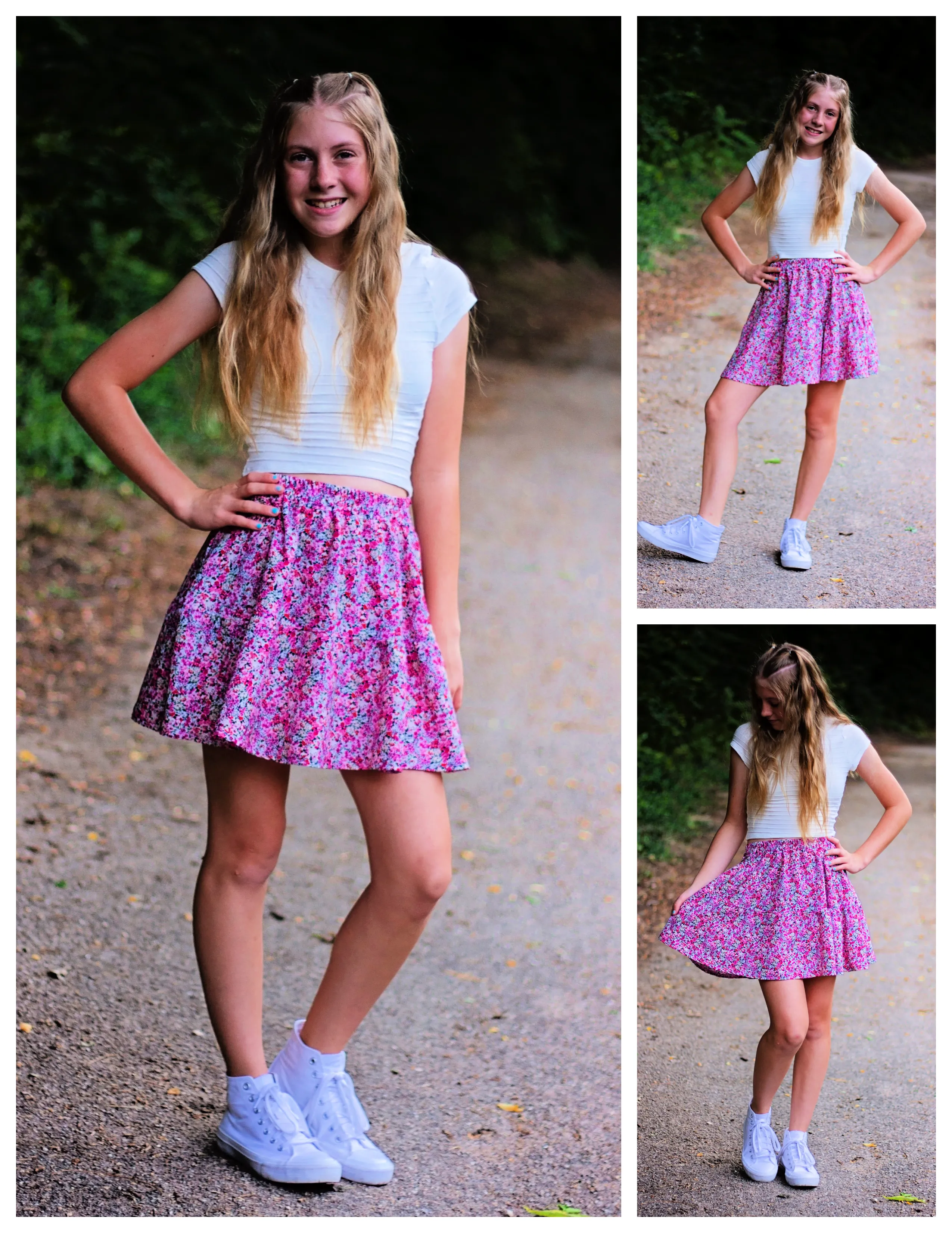 Theresa Tiered Skirt Pattern Bundle (Adult & Kids)