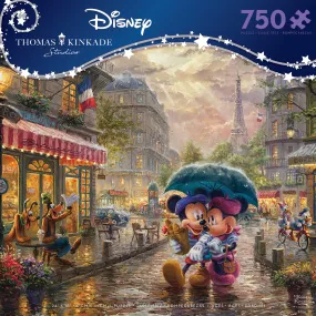 Thomas Kinkade Disney - Mickey and Minnie Paris - 750 Piece Puzzle