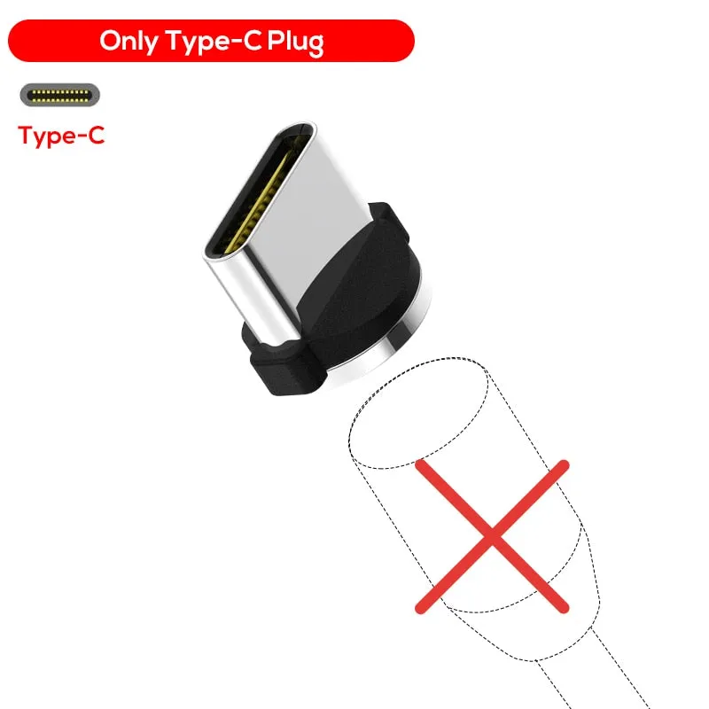 TOPK AM17 LED Magnetic USB Cable / Micro USB / Type-C For iPhone X Xs Max Magnet Charger for Samsung Xiaomi Pocophone USB C