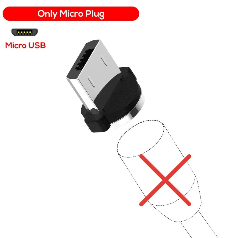 TOPK AM17 LED Magnetic USB Cable / Micro USB / Type-C For iPhone X Xs Max Magnet Charger for Samsung Xiaomi Pocophone USB C