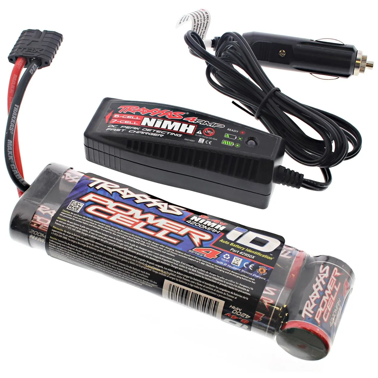 Traxxas 1/10 Slash 4x4 Ultimate 4200 mAh NiMH 7 Cell iD Battery & Charger