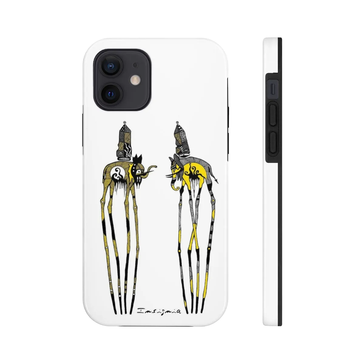 Two Elephants Tough Phone Cases, Case-Mate by Insigniaa