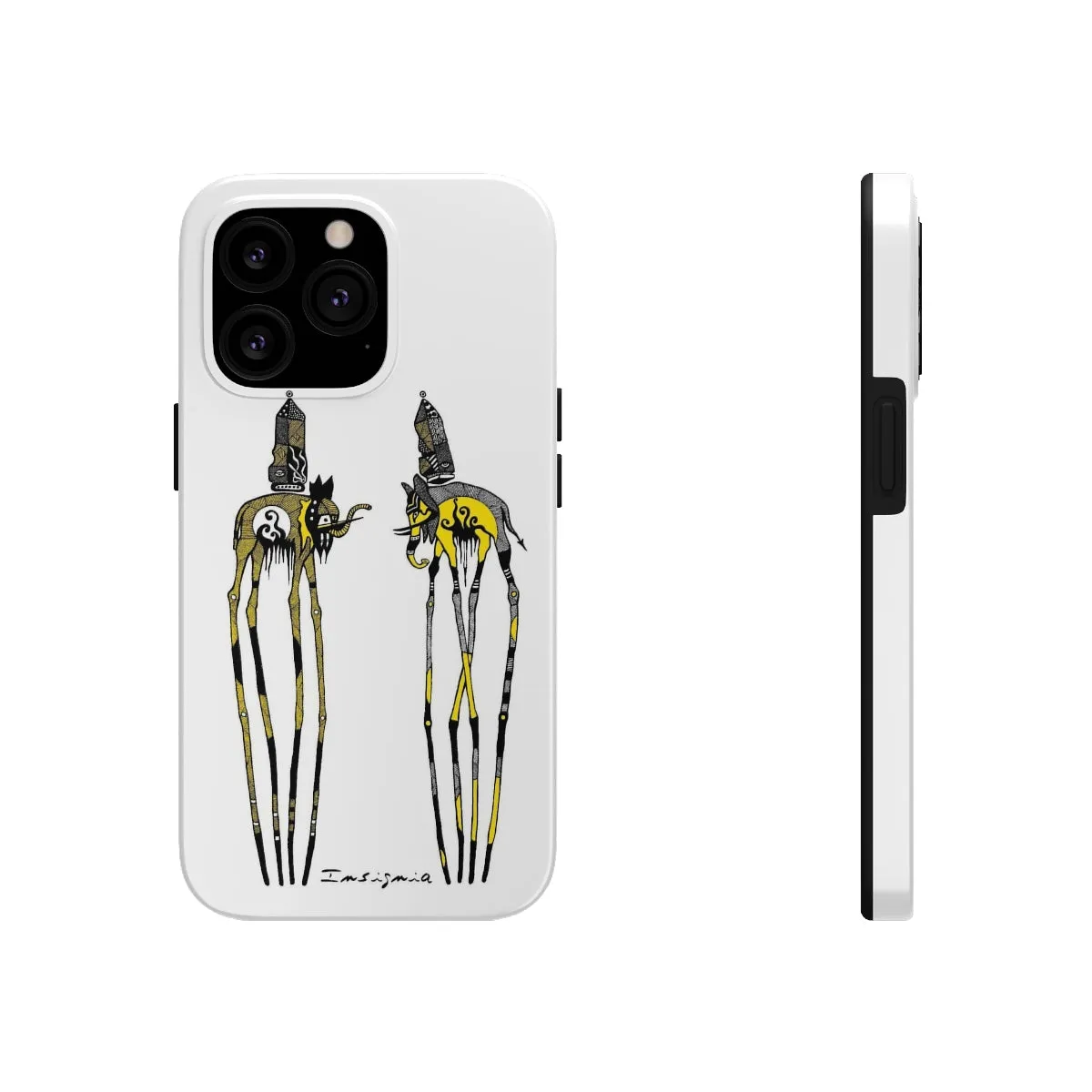 Two Elephants Tough Phone Cases, Case-Mate by Insigniaa