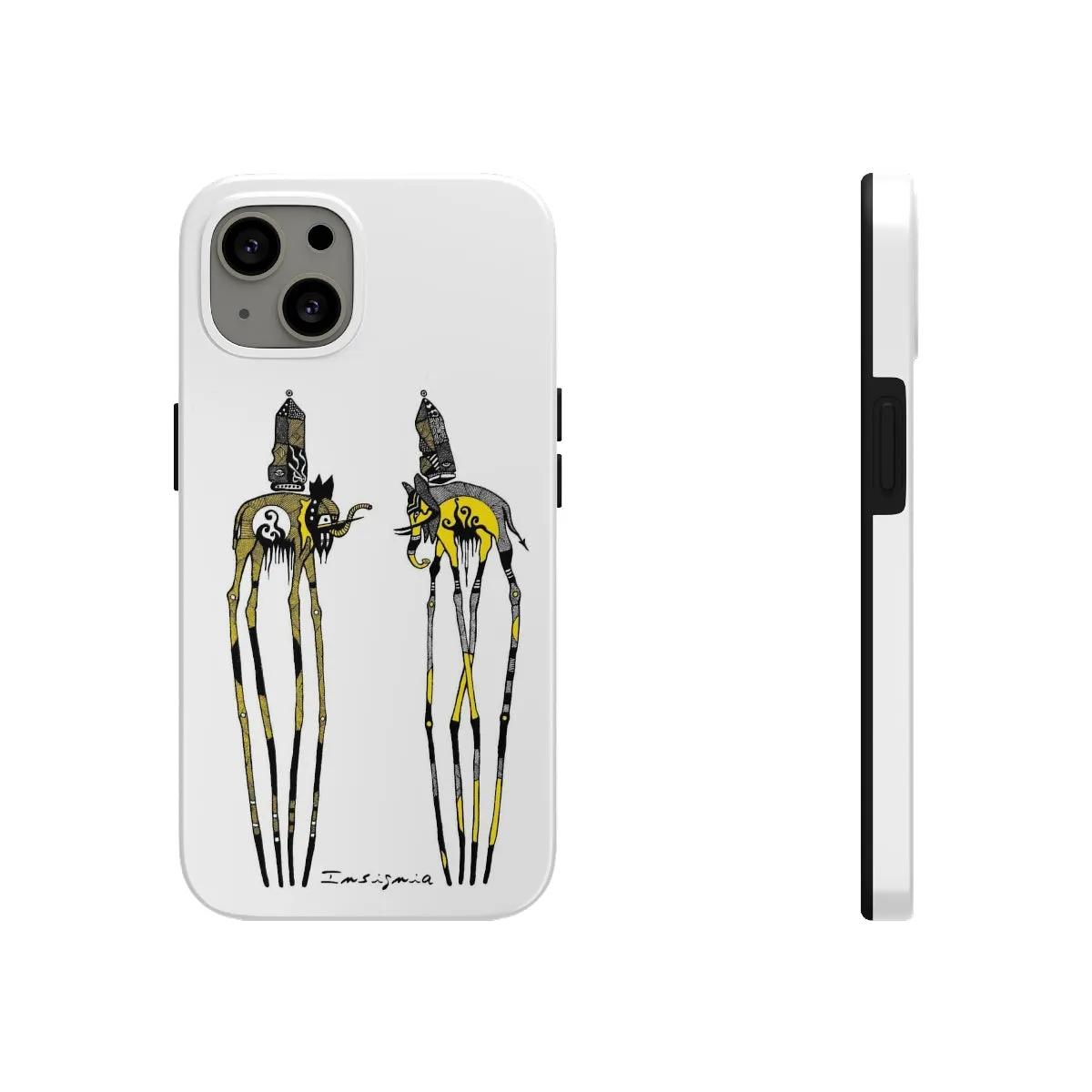 Two Elephants Tough Phone Cases, Case-Mate by Insigniaa