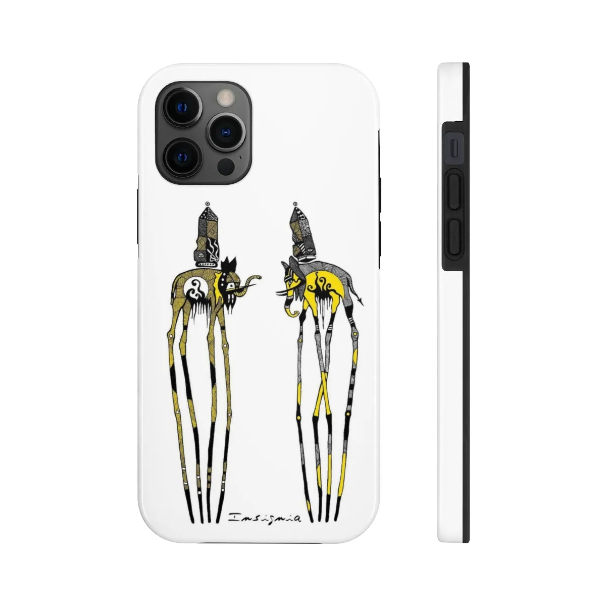 Two Elephants Tough Phone Cases, Case-Mate by Insigniaa