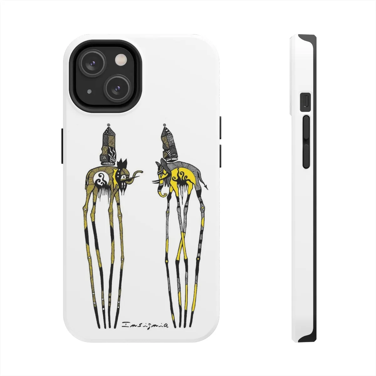 Two Elephants Tough Phone Cases, Case-Mate by Insigniaa