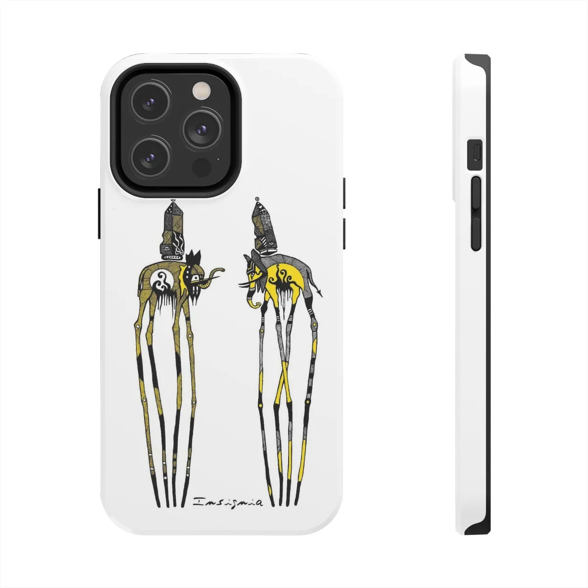 Two Elephants Tough Phone Cases, Case-Mate by Insigniaa