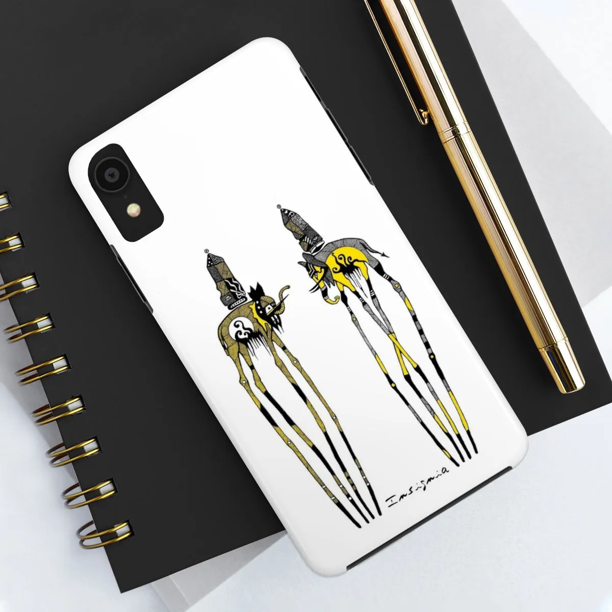 Two Elephants Tough Phone Cases, Case-Mate by Insigniaa