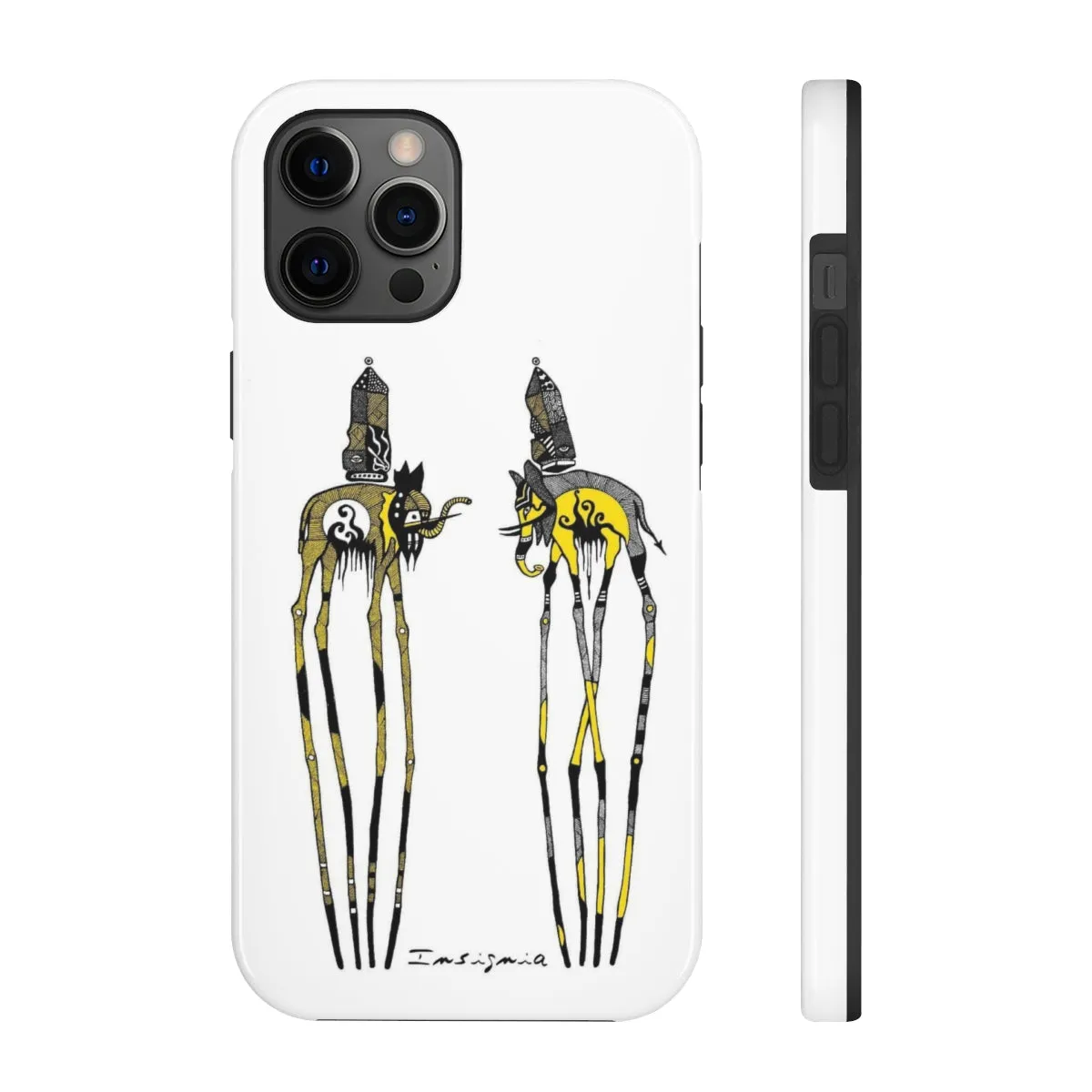 Two Elephants Tough Phone Cases, Case-Mate by Insigniaa