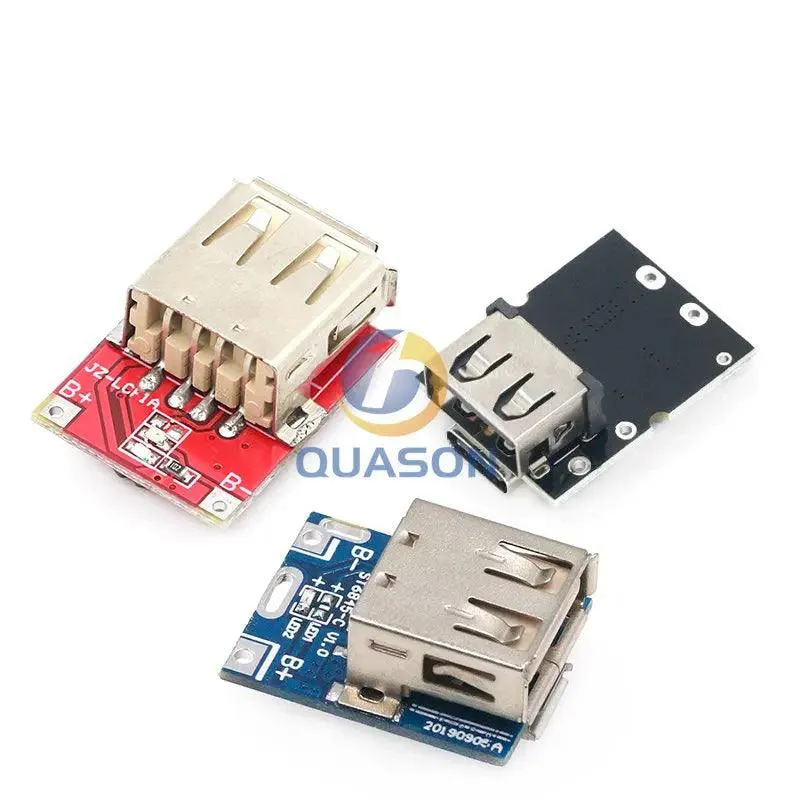 Type-C / Micro USB 5V 1A 2A Boost Converter Step-Up Power Module Mobile Power Bank Accessories With Protection LED Indicator