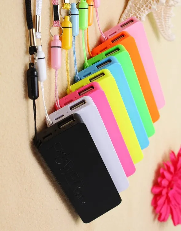 Ultra-thin 5600mah perfume polymer mobile power bank general charger external backup battery