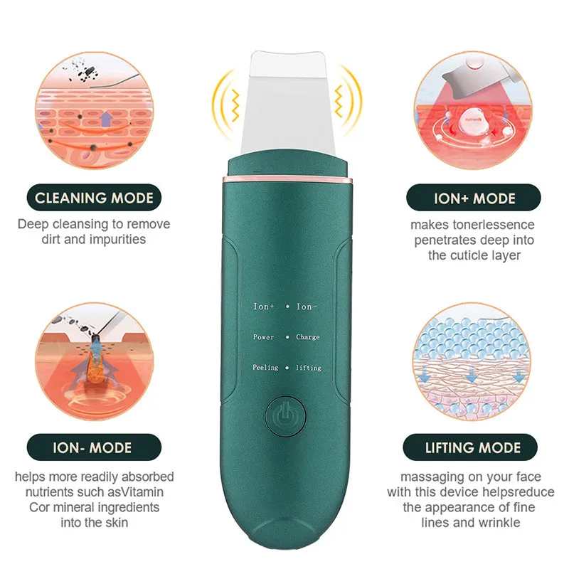 Ultrasonic Cleaning Massager for Face Care Acne Blackheads Remover