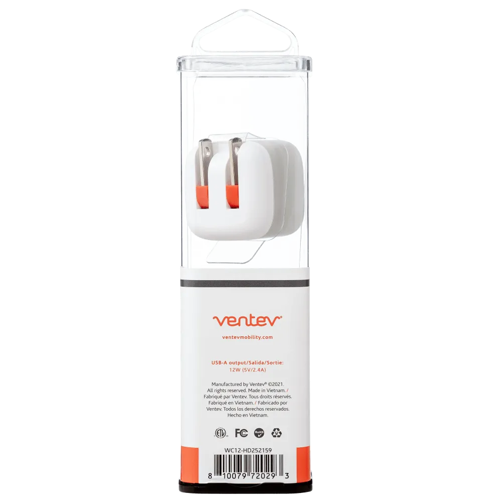 Ventev 12W USB A Wall Charger by Ventev