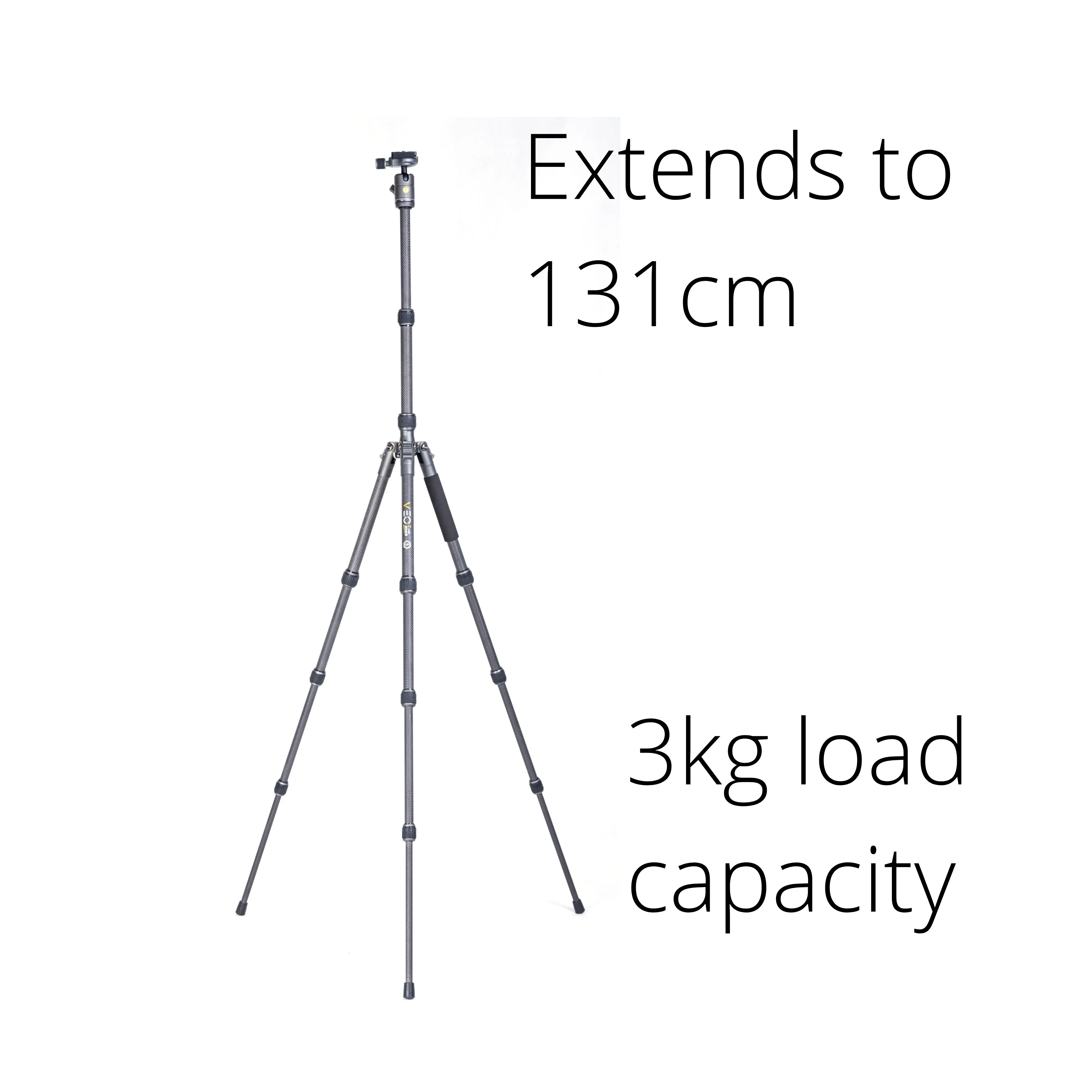 VEO 3GO 204AB Ultra-Light Aluminium Travel Tripod with Monopod Leg