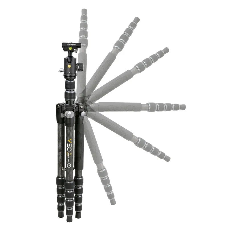 VEO 3T 265HCBP Carbon Fiber Travel Tripod w/ Extended Height