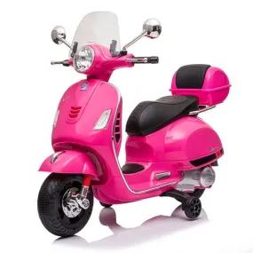 Vespa Licensed GTS 12V Kids Ride On Motorbike - Pink