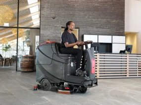 Viper AS850R By Nilfisk Mid-Sized 24V Rider Scrubber-Drier With Disc Brush Scrubbing Deck