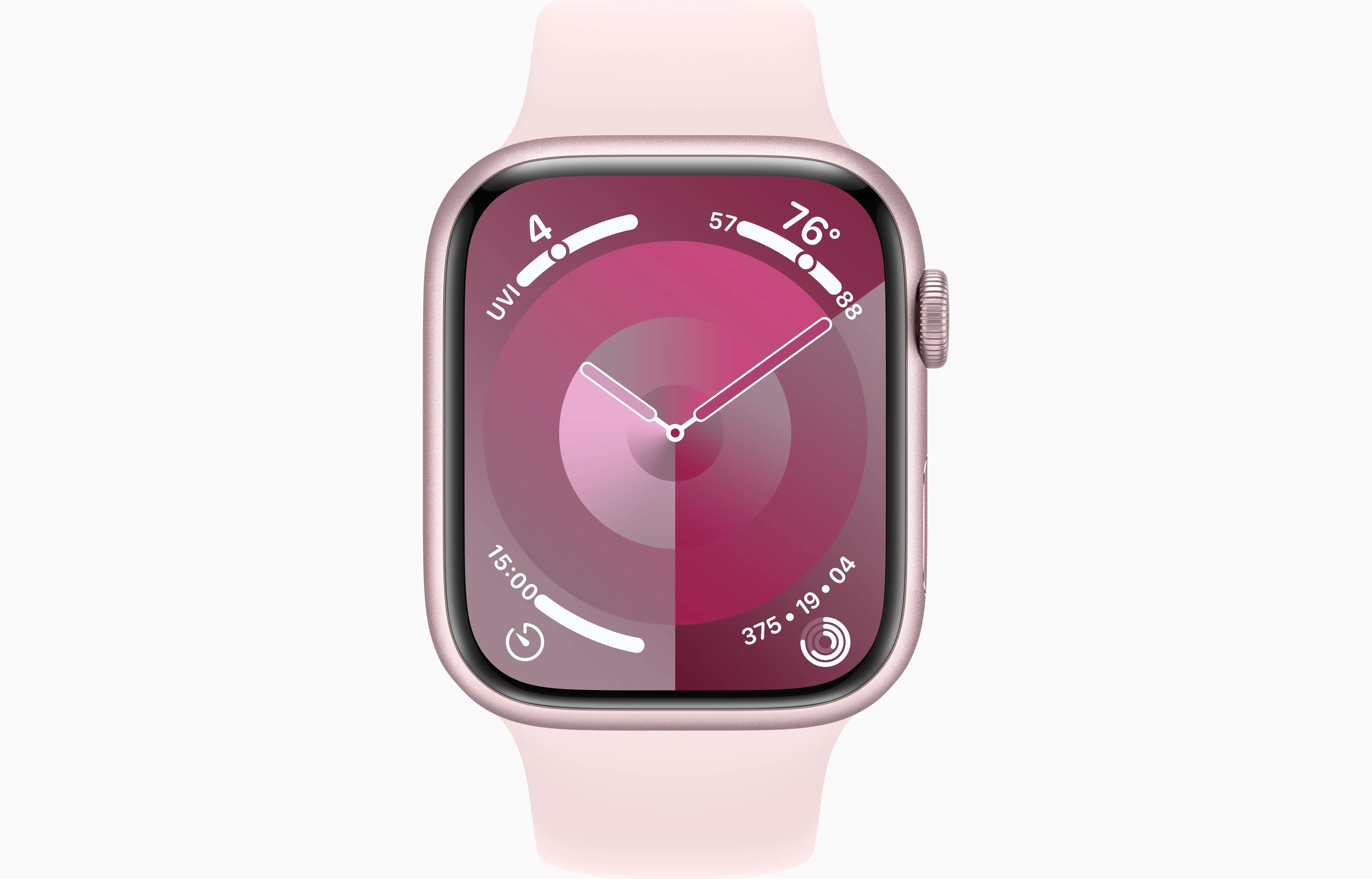 Watch Series 9 Gps 45Mm Pink Aluminium Case With Light Pink Sport Band - S/M