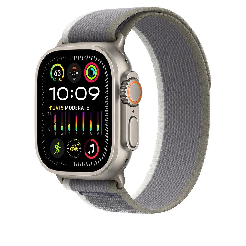 Watch Ultra 2 Gps   Cellular 49Mm Titanium Case With Green/Grey Trail Loop - M/L