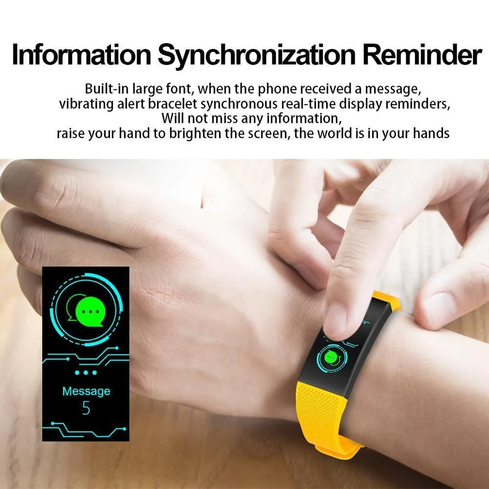 Waterproof Smartwatch Fitness Bracelet Wristband Watch Heart Rate Monitor Smart Band For iPhone Android