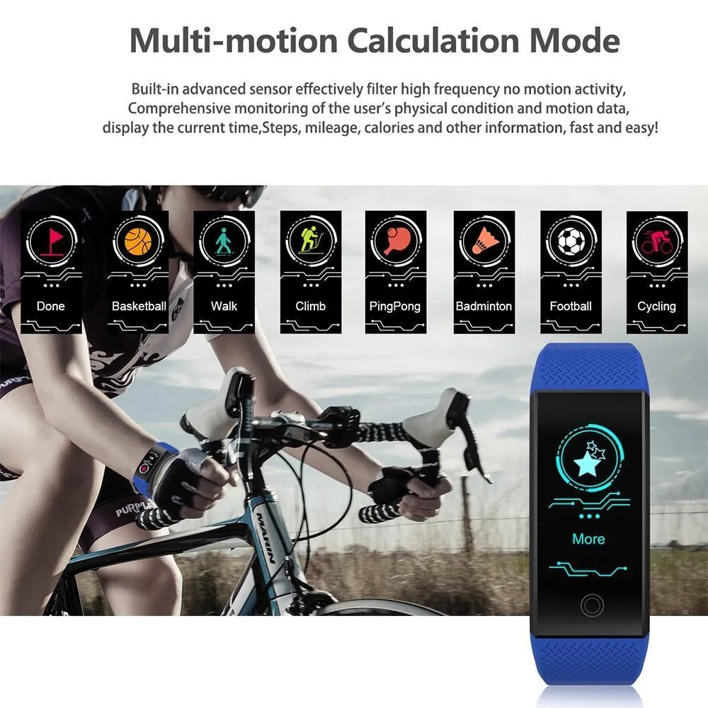 Waterproof Smartwatch Fitness Bracelet Wristband Watch Heart Rate Monitor Smart Band For iPhone Android