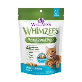 Whimzees Cat Natural Dental Treats Chicken & Tuna 4.5oz