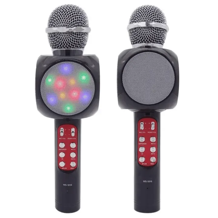 Wireless Bluetooth Microphone Karaoke With LED Light WS-1816