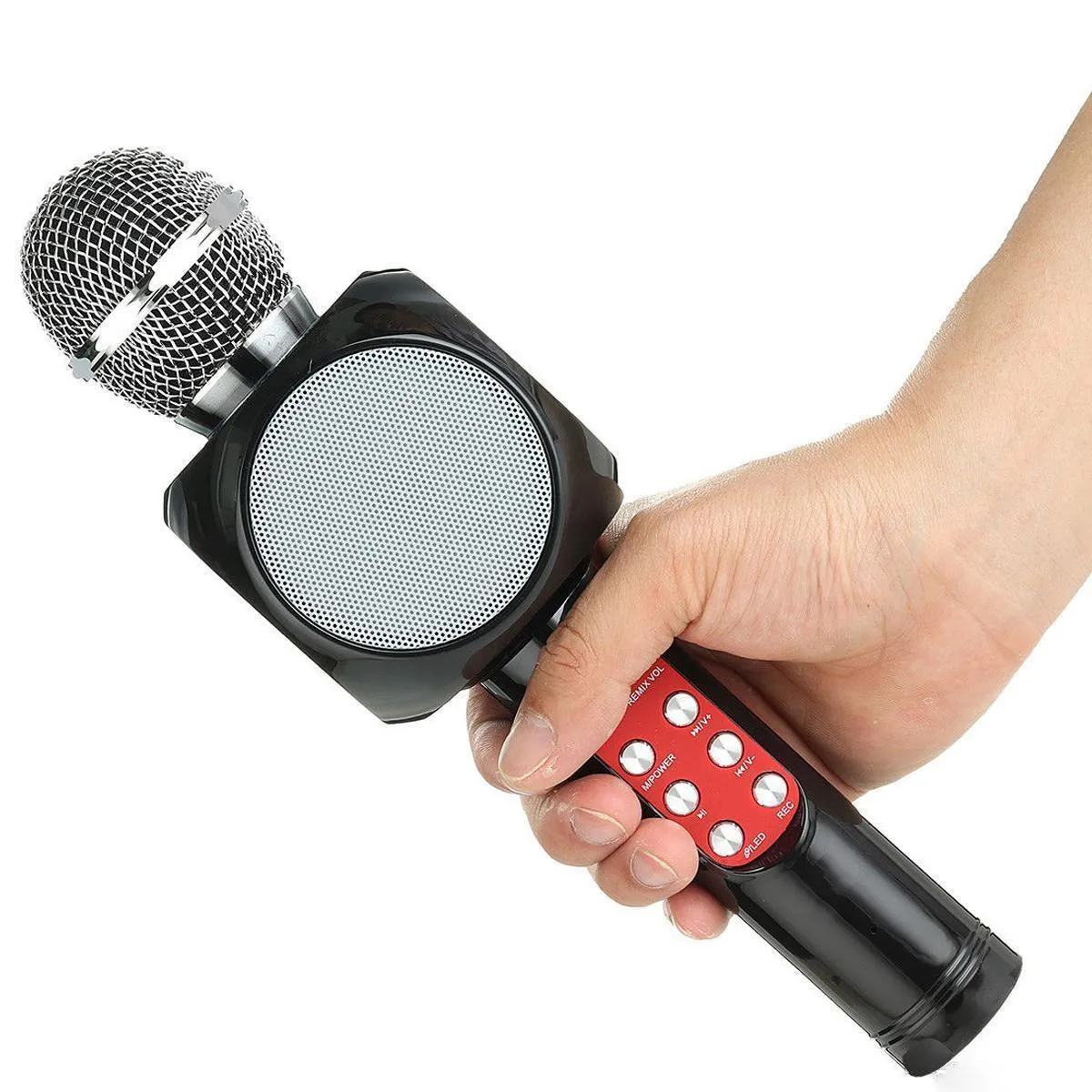 Wireless Bluetooth Microphone Karaoke With LED Light WS-1816