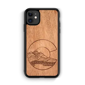 Wooden Phone Case | Outdoor Adventure - Colorado Flag Night Landscape