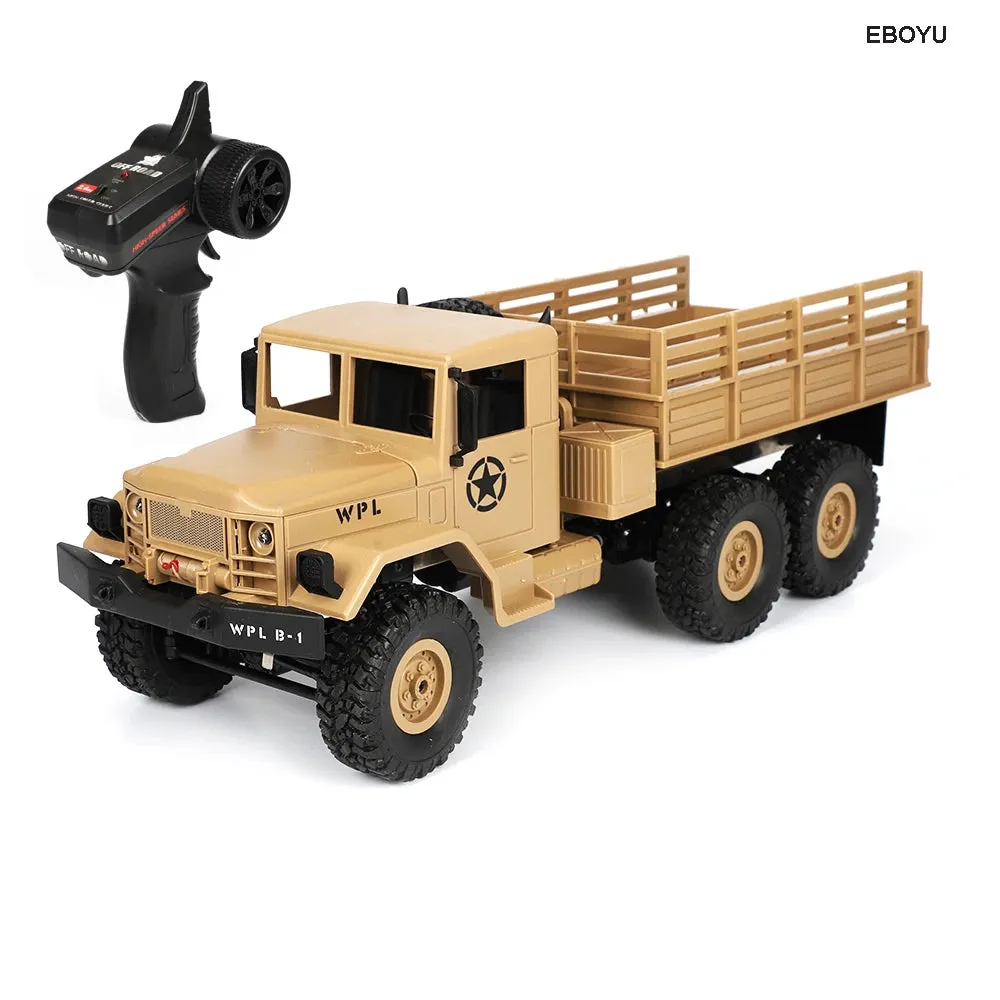 WPL B16 1/16 Rc Truck Wpl Rc Crawler Car 6wd 2.4g Mini Off-road Remote Control Car Mini Rc Monster Truck B-16