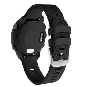 Xtreme Xccessories Waterproof 20mm Silicone Strap for Garmin Forerunner 245, 645, Vivoactive 3, Vivomove, Venu & More Vivomove Style - Black