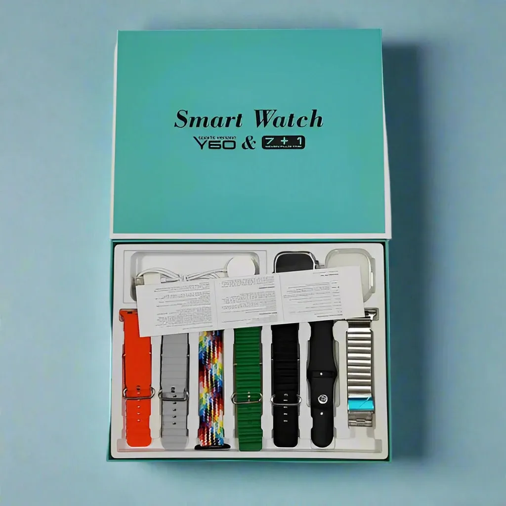 Y60 Smart Watch with 7 Additional Straps